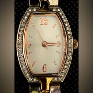 Vintage Allude Quartz Ladies stainless steel Watch with rhinestone